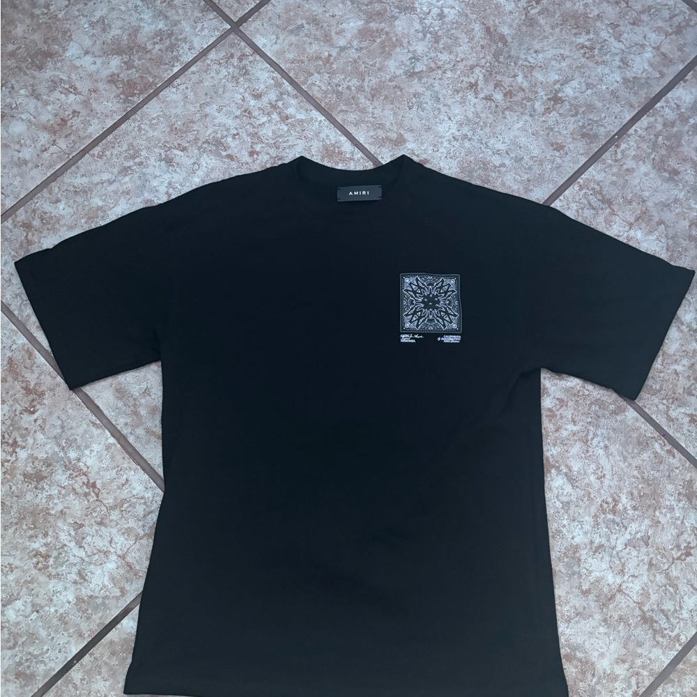 AMIRI Black Short Sleeve Graphic Tee